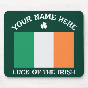St. Patrick's Day Irland Flagge Benutzername Shamr Mousepad