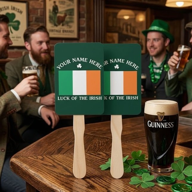 St. Patricks Day Irland Flagge Benutzername Shamro Fächer (Von Creator hochgeladen)