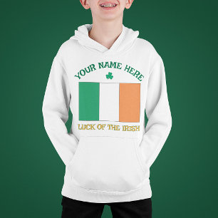 St. Patricks Day Irland Flagge Benutzername Shamro Hoodie