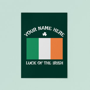 St. Patricks Day Irland Flagge Benutzername Shamro Poster