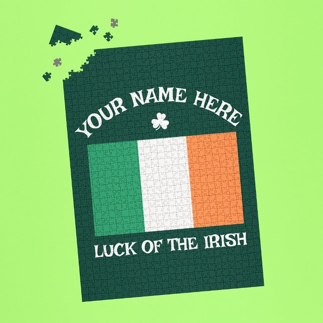 St. Patricks Day Irland Flagge Benutzername Shamro Puzzle (Von Creator hochgeladen)