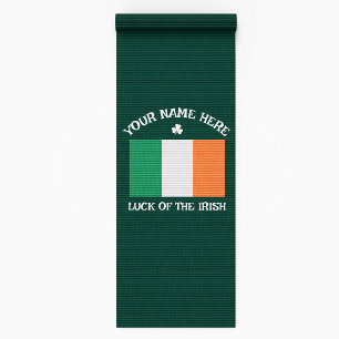 St. Patricks Day Irland Flagge Benutzername Shamro Strandtuch