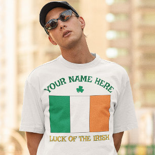 St. Patricks Day Irland Flagge Benutzername Shamro T-Shirt