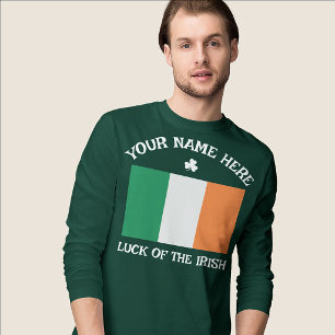 St. Patricks Day Irland Flagge Benutzername Shamro T-Shirt