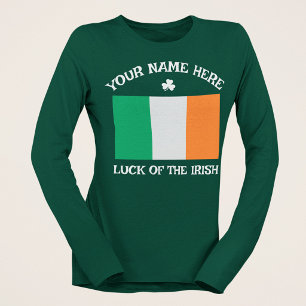 St. Patricks Day Irland Flagge Benutzername Shamro T-Shirt