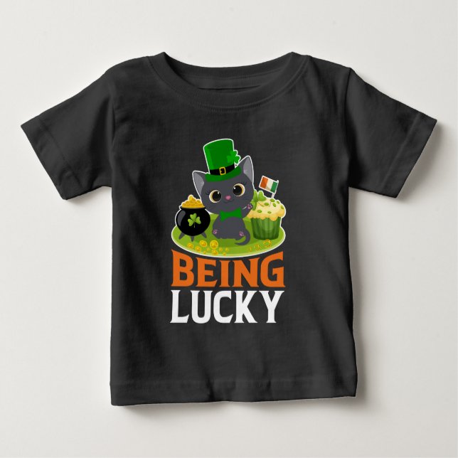 St. Patrick's Day ist glücklich Baby T-shirt (Vorderseite)