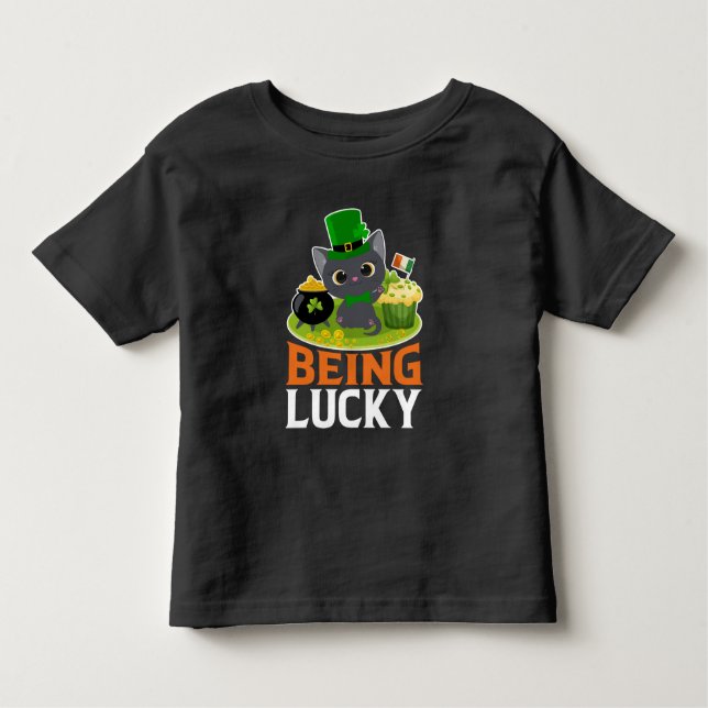 St. Patrick's Day ist glücklich Kleinkind T-shirt (Vorderseite)