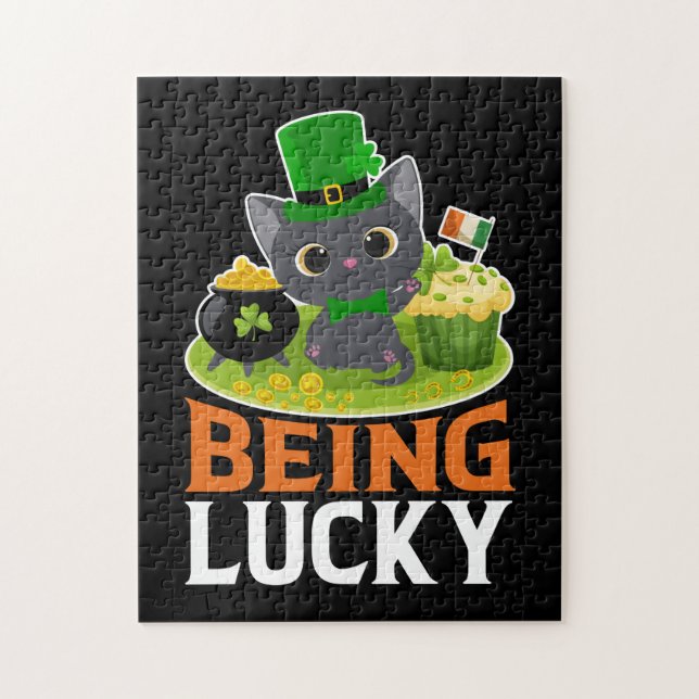 St. Patrick's Day ist glücklich Puzzle (Vertikal)