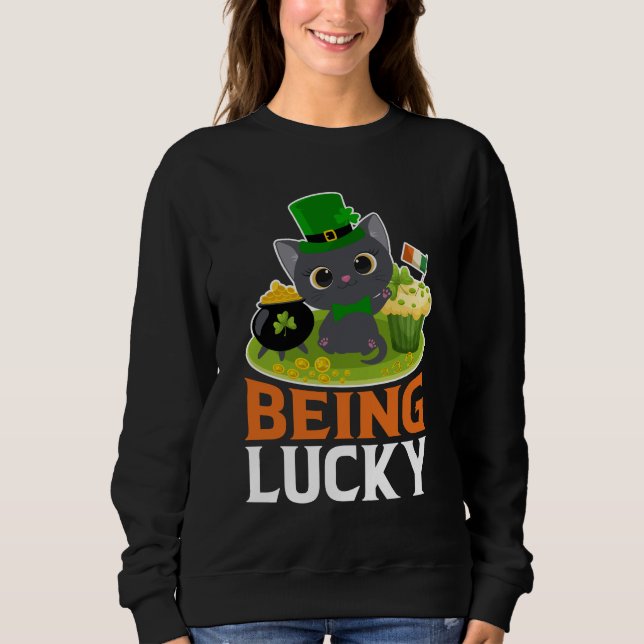 St. Patrick's Day ist glücklich Sweatshirt (Vorderseite)