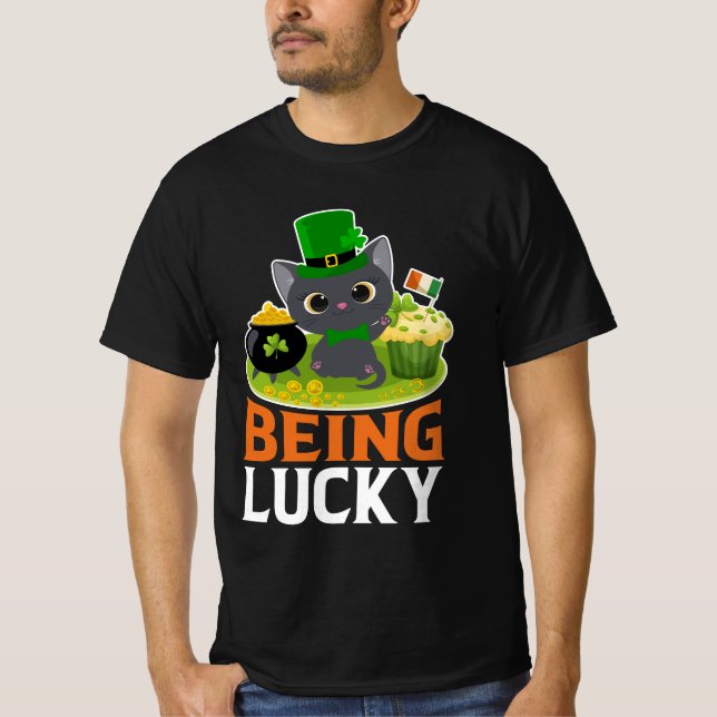 St. Patrick's Day ist glücklich T-Shirt (Vorderseite)