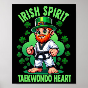 St Patricks Day Kampfsport Irische Geisteshaltung Poster