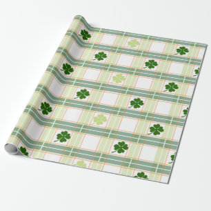 St. Patrick's Day Kariert Geschenkpapier
