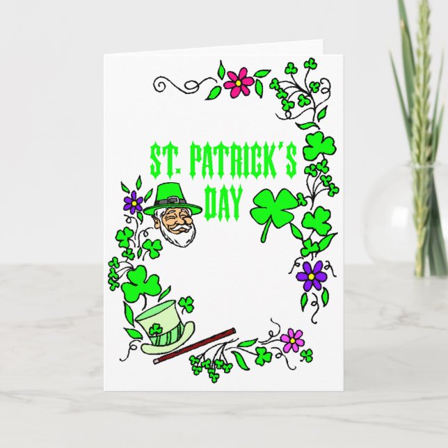 St. Patrick's Day Karte (Vorderseite)