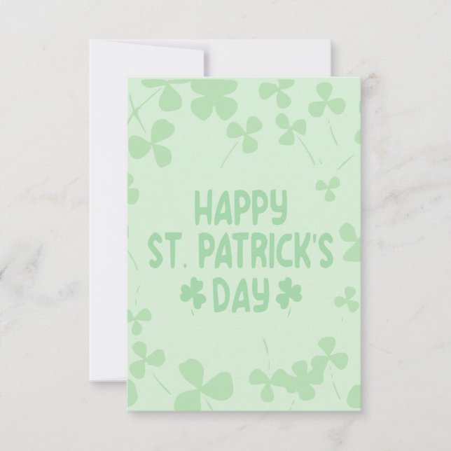 St. Patrick's Day Karte (Vorderseite)
