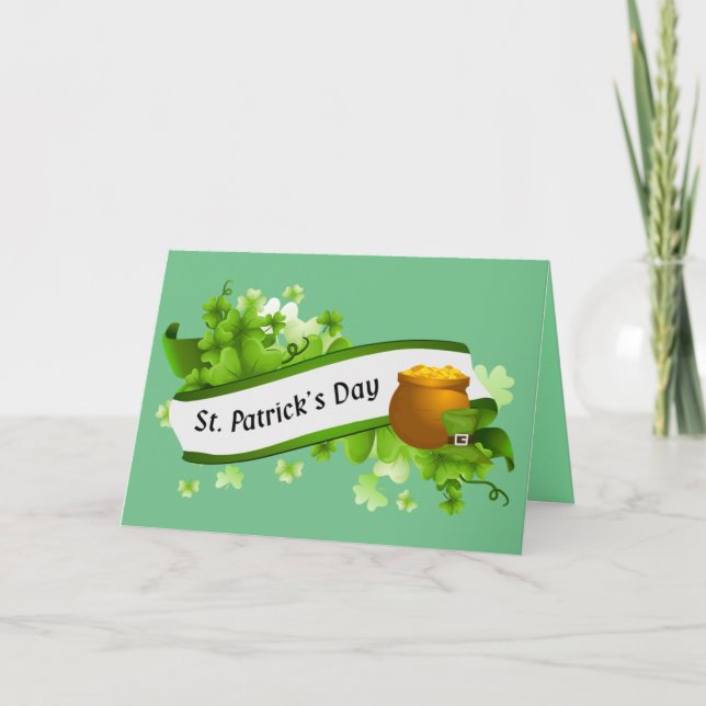 St. Patrick's Day Karte (Vorderseite)