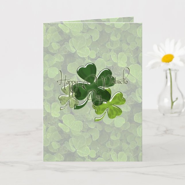 St. Patrick's Day Karte (Kleine Pflanze)