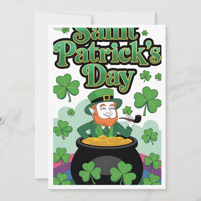 St. Patrick's Day-Karte  Feiertagskarte (Saint Patrick's Day Holiday Card!)