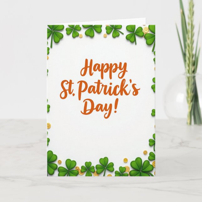 St. Patricks Day Karte für den Ehemann (Vorderseite)