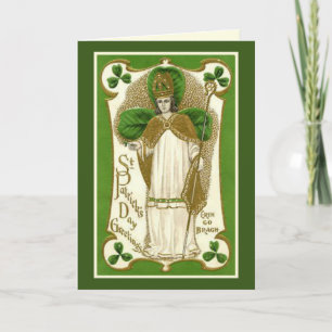 St. Patrick's Day Karte mit Gebet und Vers innen