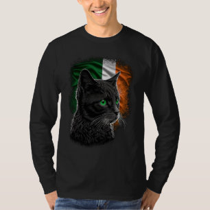 St. Patrick's Day Katze Irische Flagge Irland Männ T-Shirt