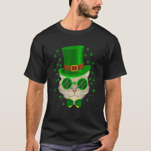 St Patricks Day Katze Mein Glücksbringer Damen Mäd T-Shirt