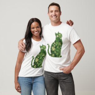 St. Patrick's Day Katze Shirt, Irische Katze  T-Shirt