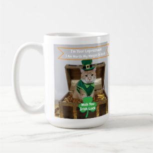 St. Patricks Day Katzen Humor Kaffeetasse