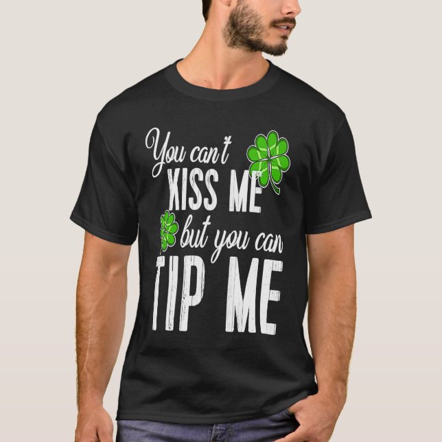 St Patricks Day  Kellnerin Barkeeper Kellner Trink T-Shirt (Vorderseite)
