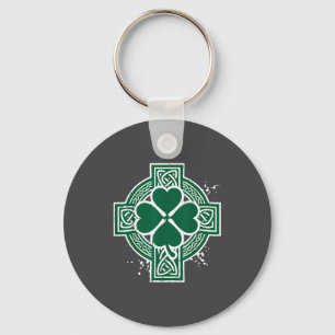 St Patricks Day keltischer Knoten Klee Kreuz irisc Schlüsselanhänger
