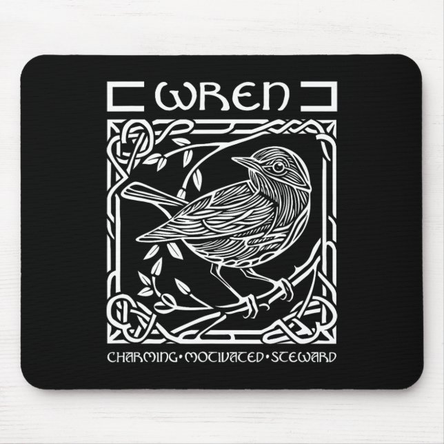 St Patricks Day keltischer Knoten Sternzeichen Zau Mousepad (Vorne)