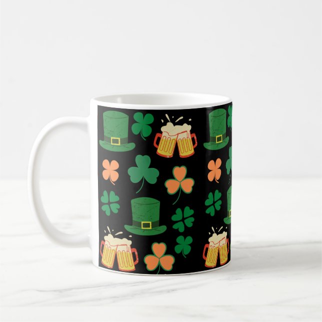 St. Patrick's Day keltisches, irisches lustiges Bi Kaffeetasse (Links)