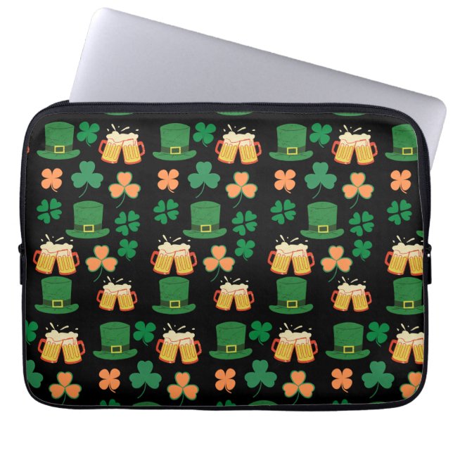 St. Patrick's Day keltisches, irisches lustiges Bi Laptopschutzhülle (Vorderseite)