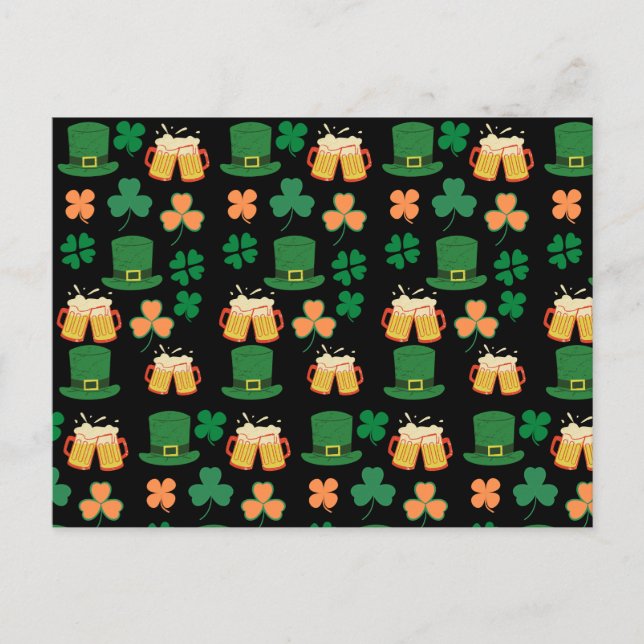 St. Patrick's Day keltisches, irisches lustiges Bi Postkarte (Vorderseite)