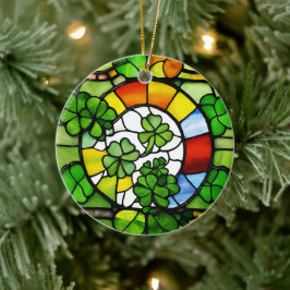 St Patricks Day Keramik Ornament