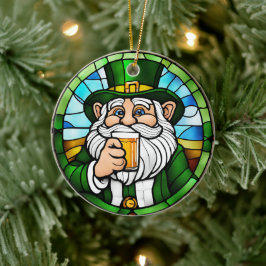 St Patricks Day Keramik Ornament