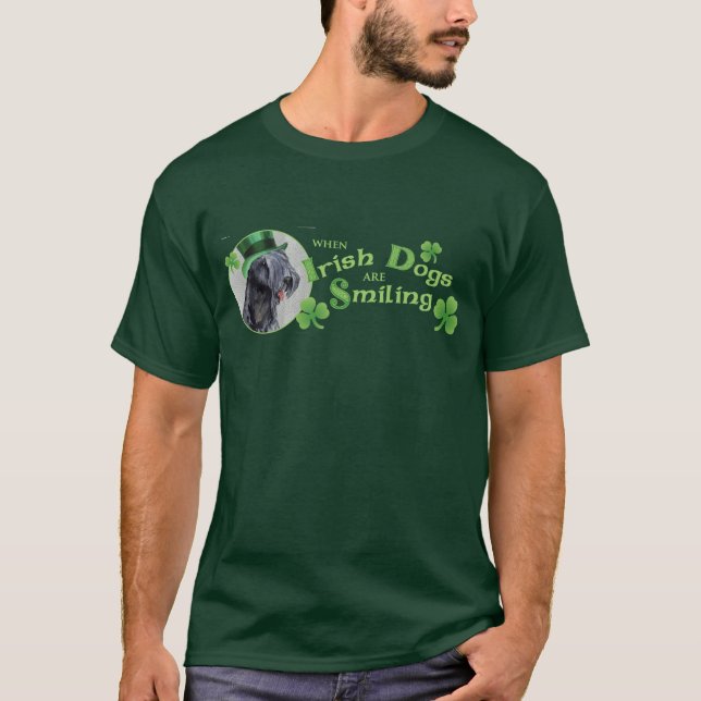 St. Patrick's Day Kerry Blue Terrier T-Shirt (Vorderseite)