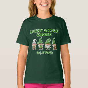 St. Patrick's Day Kinder Grüne Mädchen Glücksshirt T-Shirt