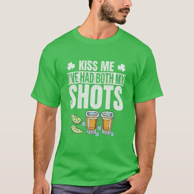 St Patrick's Day Kiss Me Dont Worry Ive hatte beid T-Shirt (Vorderseite)