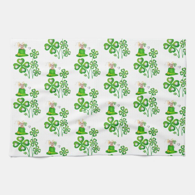St Patrick's Day Kitchen Handtuch (Horizontal)