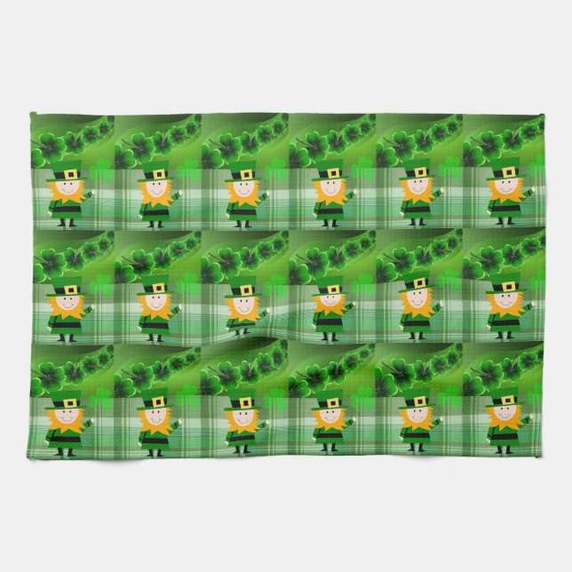 St Patrick's Day Kitchen Handtuch (Horizontal)