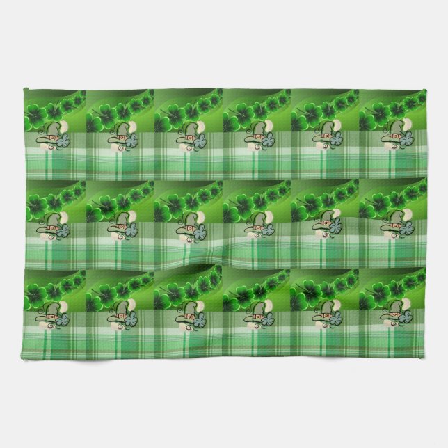 St Patrick's Day Kitchen Handtuch (Horizontal)