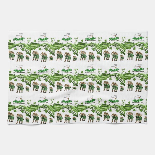 St Patrick's Day Kitchen Handtuch (Horizontal)