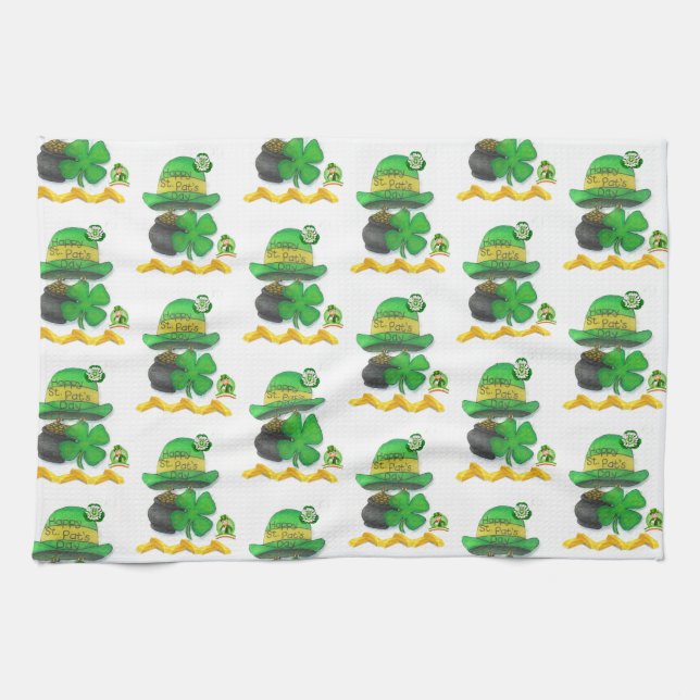 St Patrick's Day Kitchen Handtuch (Horizontal)