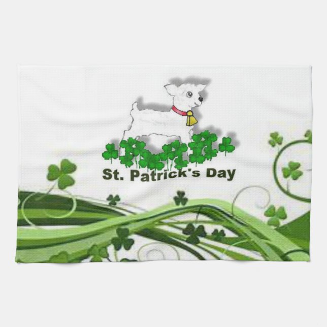 St Patrick's Day Kitchen Handtuch (Horizontal)
