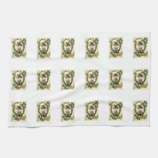 St Patrick's Day Kitchen Handtuch (Horizontal)