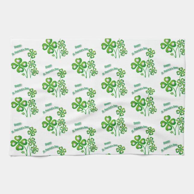 St Patrick's Day Kitchen Handtuch (Horizontal)
