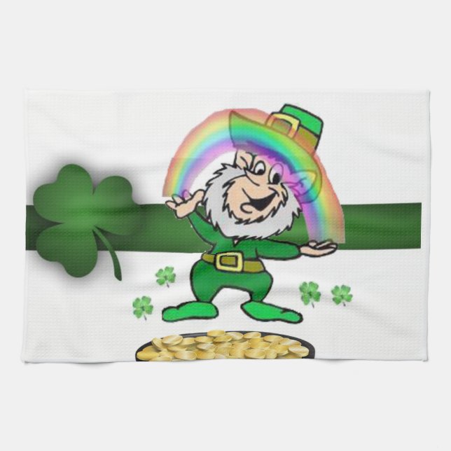 St Patrick's Day Kitchen Handtuch (Horizontal)