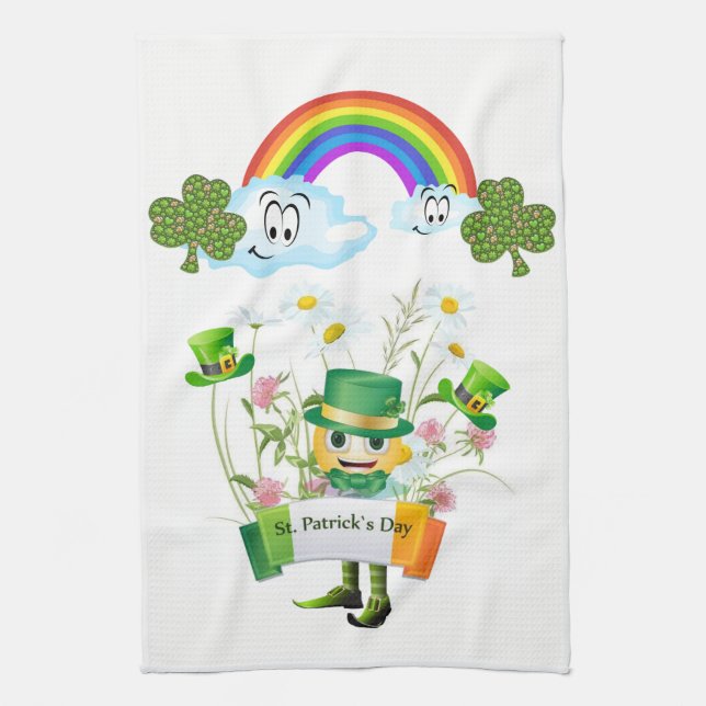 St. Patrick's Day Kitchen Handtuch Leprechaun (Vertikal)