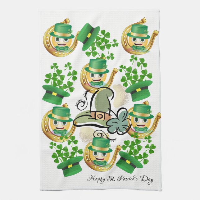 St. Patrick's Day Kitchen Handtuch Leprechaun (Vertikal)