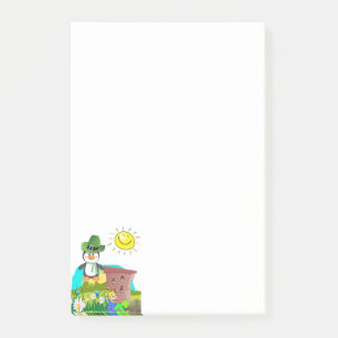 St. Patrick's Day Klebezettel Pinguin Post-it Klebezettel